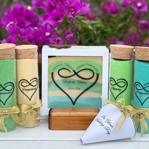 Dreams Wedding Sand Unity Ceremony Set, 5 Piece Set, Unity Sand Set, Blended Wedding, Unity Sand Ceremony Set, Wedding Personalised