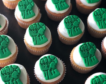 Superhero Fondant Cupcake Toppers