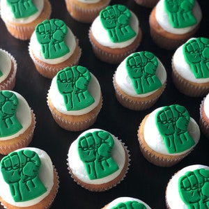 Superhero Fondant Cupcake Toppers