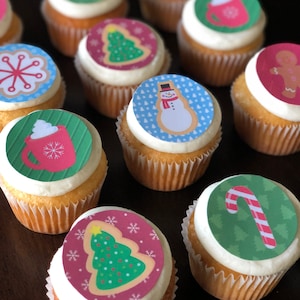 Cupcake Cookie Toppers Edible Images Icing Sheets
