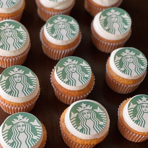 Coffee Cupcake Cookie Cake Toppers Edible Images Icing Sheets
