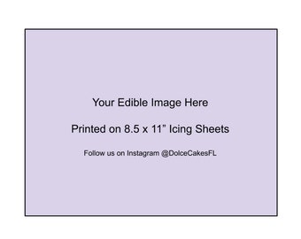 Custom Edible Images Sugar Sheets Icing Sheets