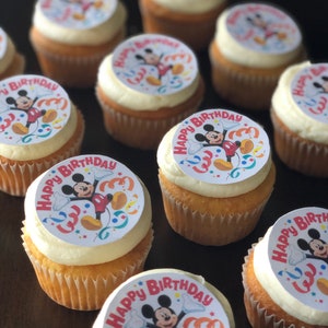 Cupcake Cookie Toppers Edible Images Icing Sheets