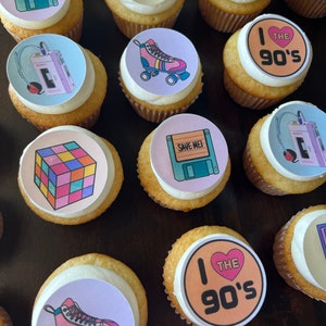 Cupcake Cookie Toppers Edible Images Icing Sheets