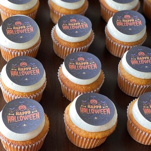 Halloween Cupcake Cookie Toppers Edible Images Icing Sheets