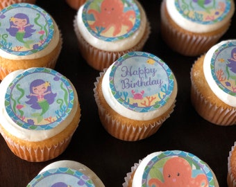Cupcake Cookie Toppers Edible Images Icing Sheets