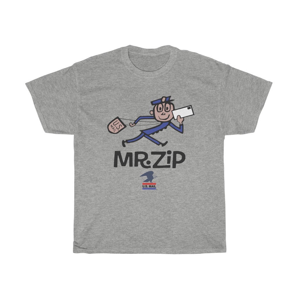 mr zip t shirt usps