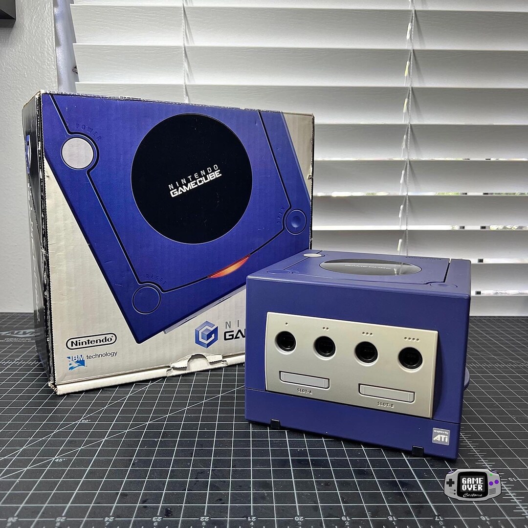 Nintendo Indigo Purple Gamecube MODDED Etsy