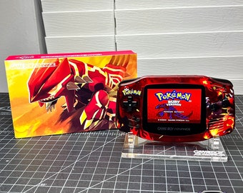 Laminated Gameboy Advance “Groudon Edition”