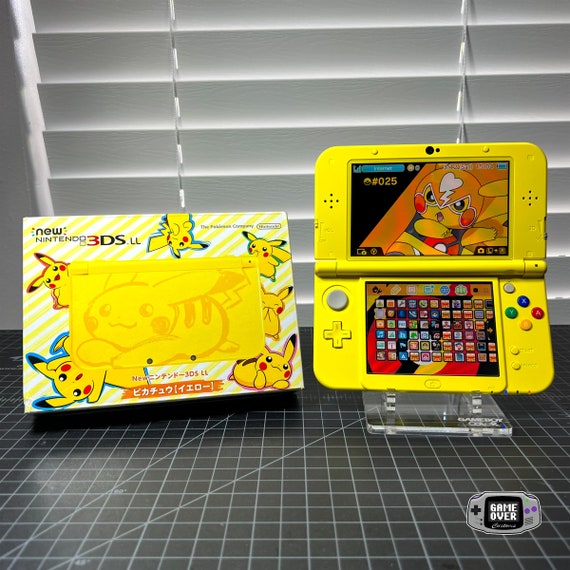 Nintendo 3DS LL pikachu Edition MODDED - Etsy