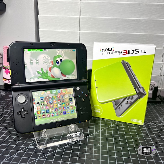 Nintendo 3DS LL metallic Lime Green MODDED - Etsy