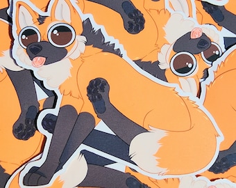 Maned Wolf Sticker