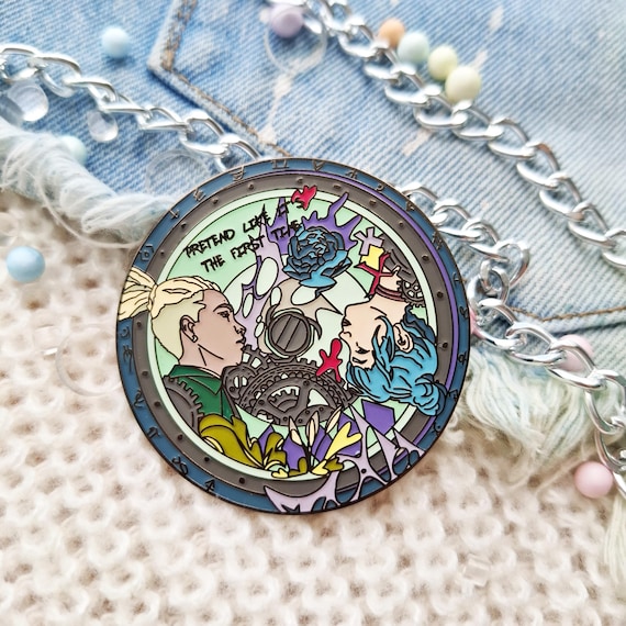 ARCANE Enamel Pin: Jinx Powder and Ekko Arcane Vinyl customizable set accessories - League of Legends Netflix Series Season 2 Monkey bomb