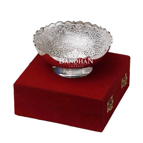 Silver Plated Bowl Exquisite Home Decor Return Gifts Bandhanemporio