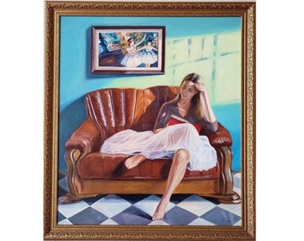Avec cadre! Langue source. Artiste Serghei Ghetiu (1976), Huile sur toile, 70x80 cm (27,56x31,50 po), avec cadre : 80 x 90 cm (31,50 x 35,43 po).