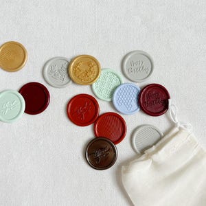 Ensemble de cachets de cire de tous les jours - Cachets de cire pour les amateurs de papeterie - Coffret cadeau de cachets de cire - Anniversaire, remerciement, Cachets de cire floraux