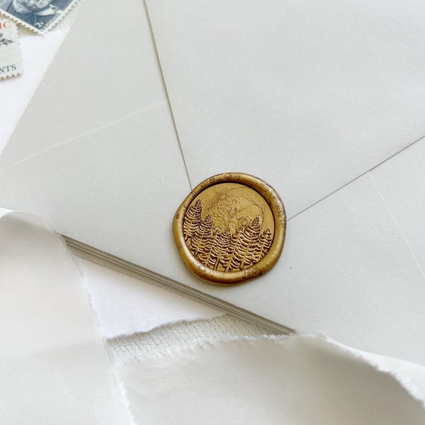 Woodland Wax Seal Sticker Etsy