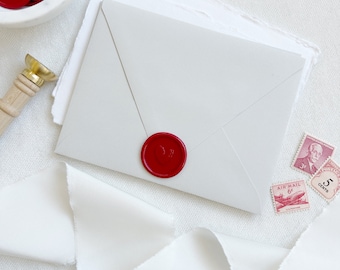 Valentine&#39;s Day Heart Wax Seal No. 2 - Valentine&#39;s Day Wax Seal - Heart Wax Seal - Self-Adhesive Envelope Wax Seal - Custom Wax Seal Sticker