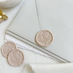 Fall Maple Leaf Wax Seal Stickers: Thanksgiving Wedding Invitations