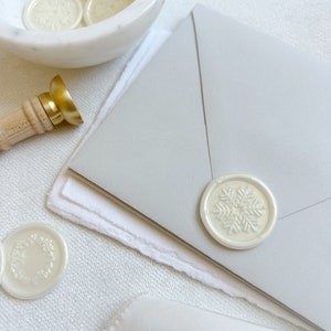 Iridescent Holiday Card Wax Seal
