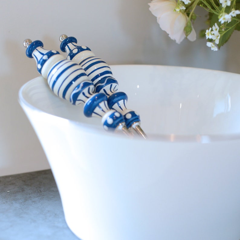 Blue & White Company Serving Spoons - Thumbnail 3