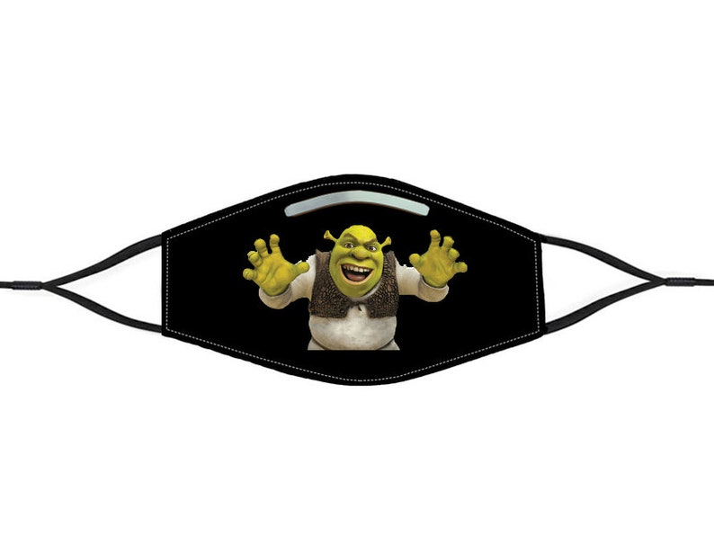 Custom Printed SHREK Face Mask Adult/Youth Washable Adjustable Etsy