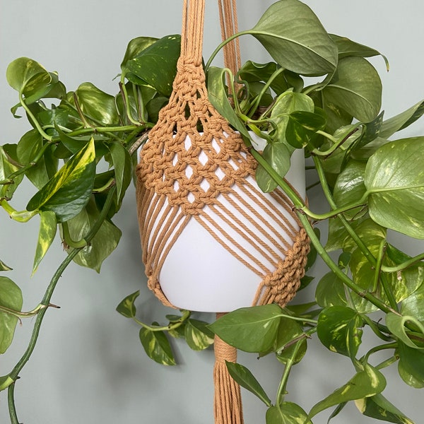 Macrame Plant Hanger - Diamond XL / Indoor Plant Hanger / Hanging Planter / Boho Home Decor