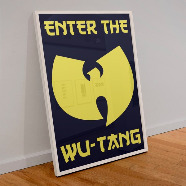 Wu-Tang Clan Poster | American Hip Hop Print | Rap Music Gift | A3