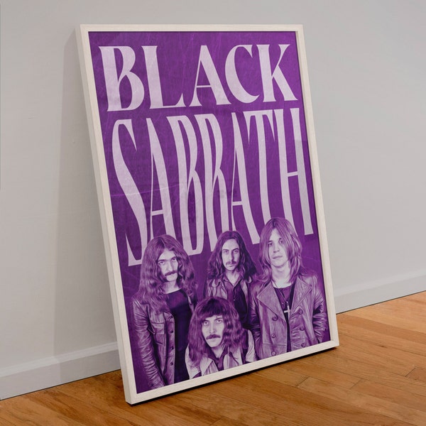 Cartel de la banda Black Sabbath / Impresión de Ozzy Osbourne / Regalo musical / Arte de pared / A3