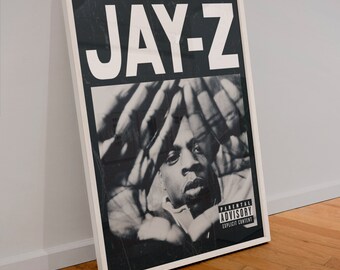 Jay-Z Poster | Hip-Hop Print | Shawn Corey Carter Music Gift | Wall Art | A3