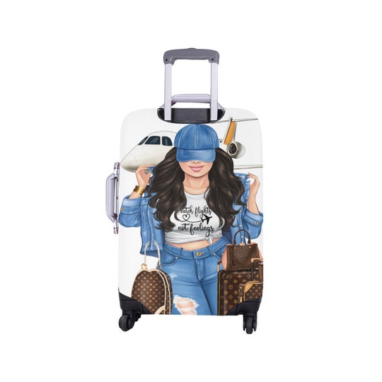 Disover Diva's Catch Flights not Feelings Luggage Cover