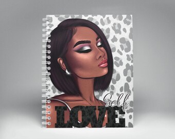 Amor propio, Diario, Planificador de Chicas Negras, Diario de Chicas Negras, Moda, Diarios para Mujeres, Diarios para Mujeres Negras