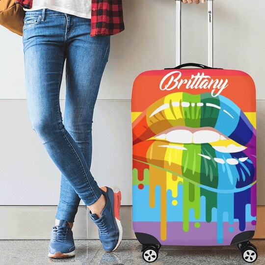 Tasty Rainbow Drip Luggage Cover
