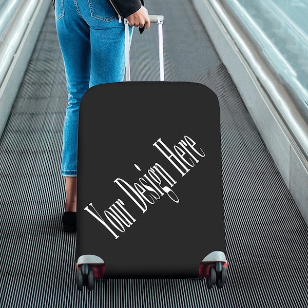 Personalized Picture Luggage Cover, Black Girl, African American, Black Woman, Luggage Protector, Boss Chic, Suit Case Covers, KeeNicole