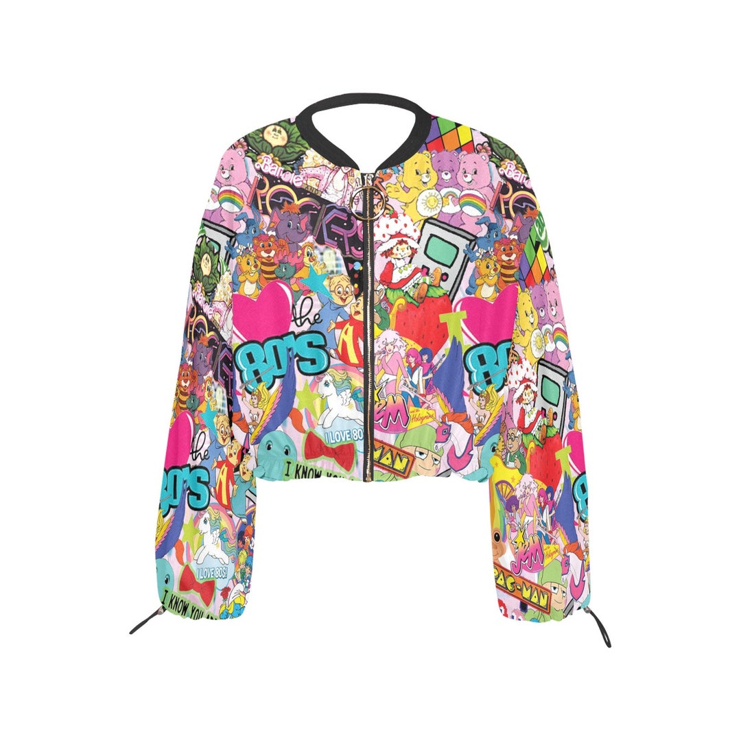 Growing up in the 80's Women's Chiffon Cropped Jacket - Etsy