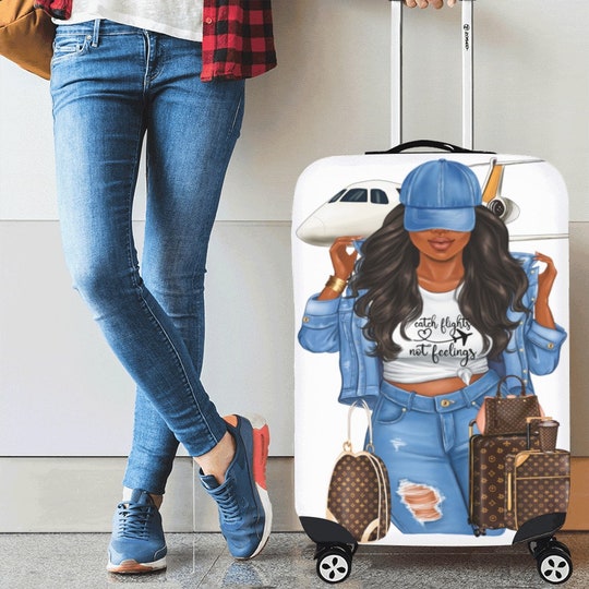 Disover Diva's Catch Flights Not Feelings Luggage Cover