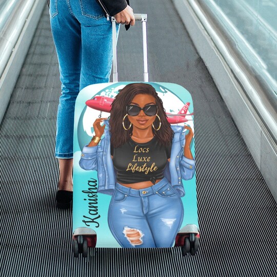 Locs Luxe Lifestyle Luggage Cover
