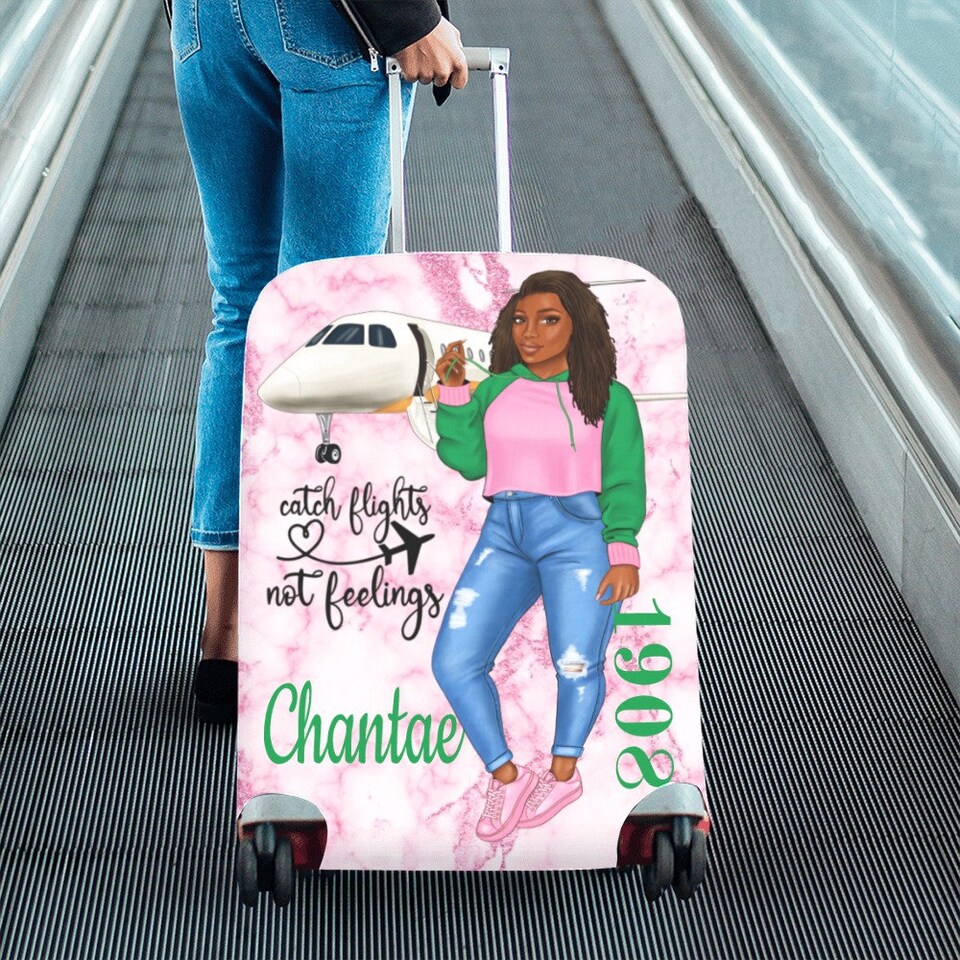 Discover Catch Flights Not Feelings Luggage Cover