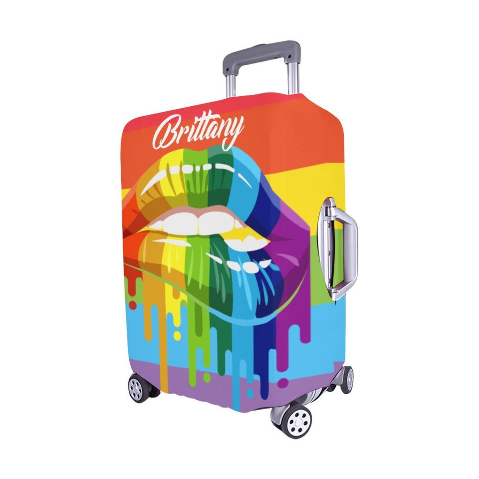 Tasty Rainbow Drip Luggage Cover