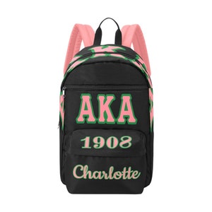 Personalized AKA Backpack and Tote Bag, Carryon Bag, Travel Bag, Purse, Shoulder Bag, Handbag, Bags