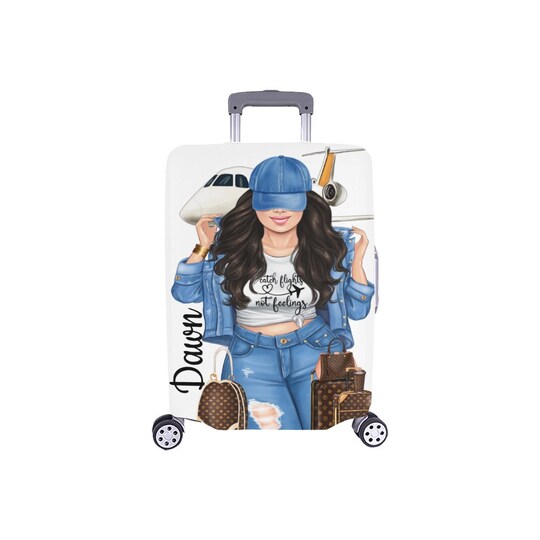 Disover Diva's Catch Flights not Feelings Luggage Cover