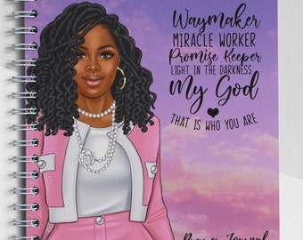 Prayer Journal, African American Journal, Bible Study, Black Woman Journal, Women Journal, Church Notes, Women Prayer, Gratitude Journal