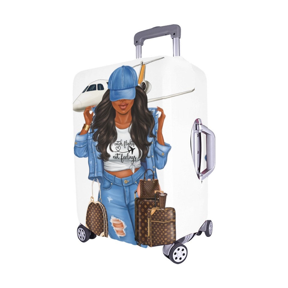 Discover Diva's Catch Flights Not Feelings Luggage Cover