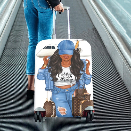 Disover Diva's Catch Flights Not Feelings Luggage Cover