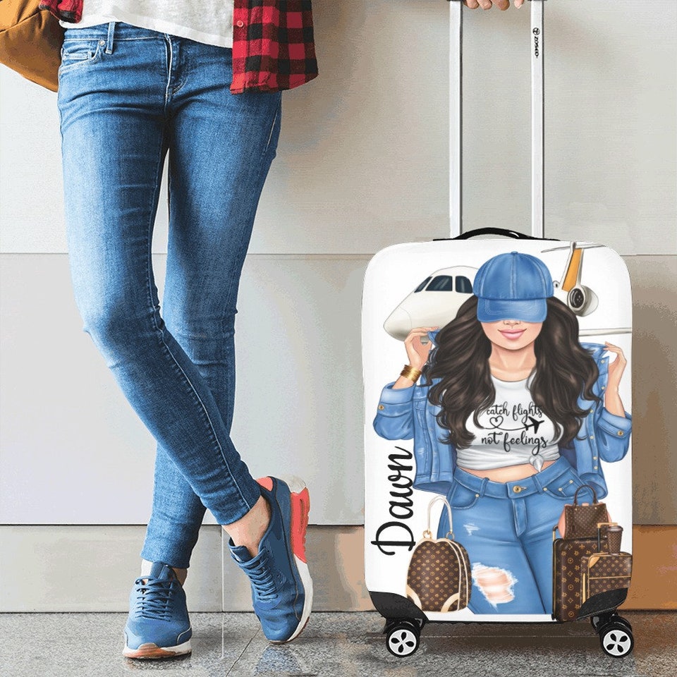 Discover Diva's Catch Flights not Feelings Luggage Cover