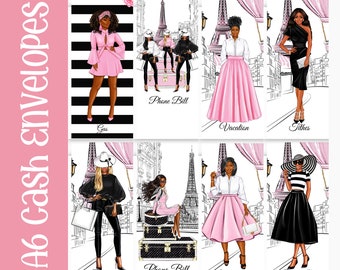 A6 Cash Envelopes, Budgeting, Cash Stuffing, Savings, Kee&#39;Nicole Planner