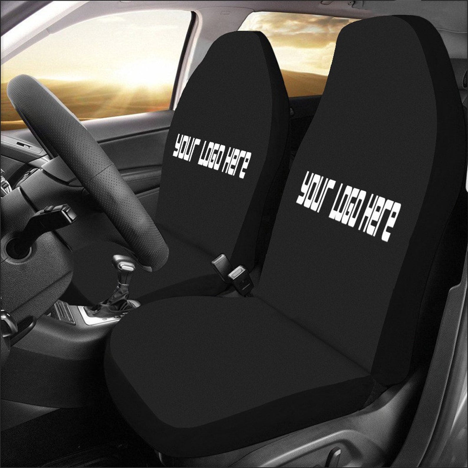 Personalized Seat Cover Business Logo Car Seat Etsy