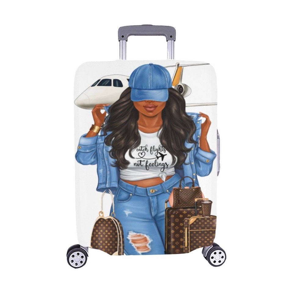 Discover Diva's Catch Flights Not Feelings Luggage Cover