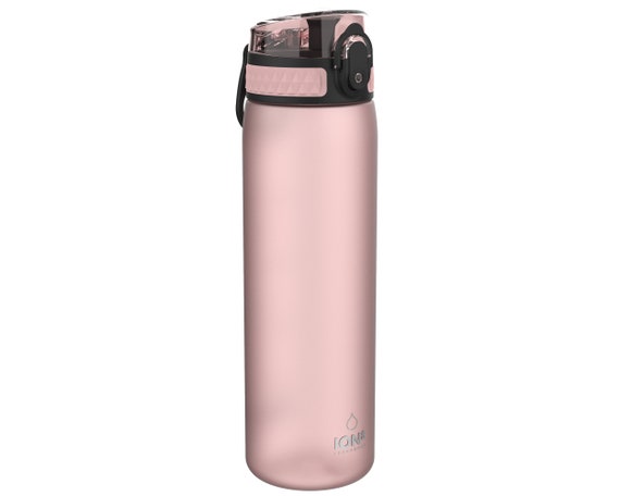 18 oz Frosted Pink ion8 Slim Leak Proof BPA Free Water Bottle 500ml 