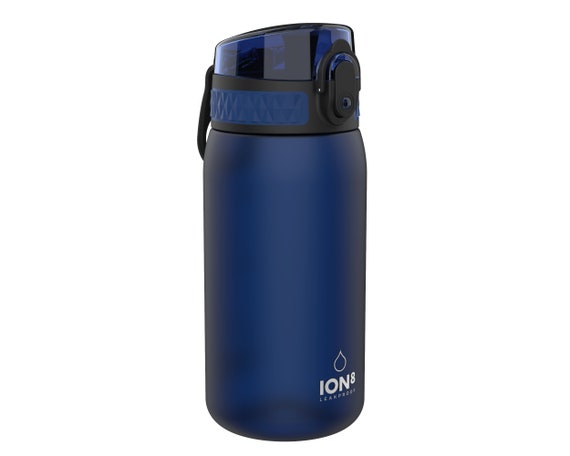 Ion8 Bouteille d'eau étanche pour enfants, sans BPA, bleu marine, 350 ml -   France